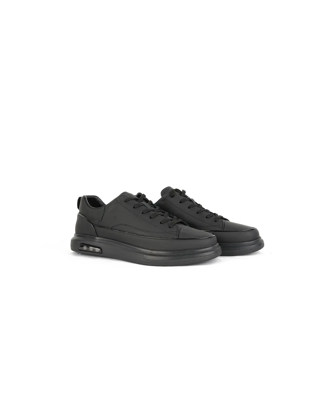 İthal Taban Cilt Deri Sneaker Siyah 2