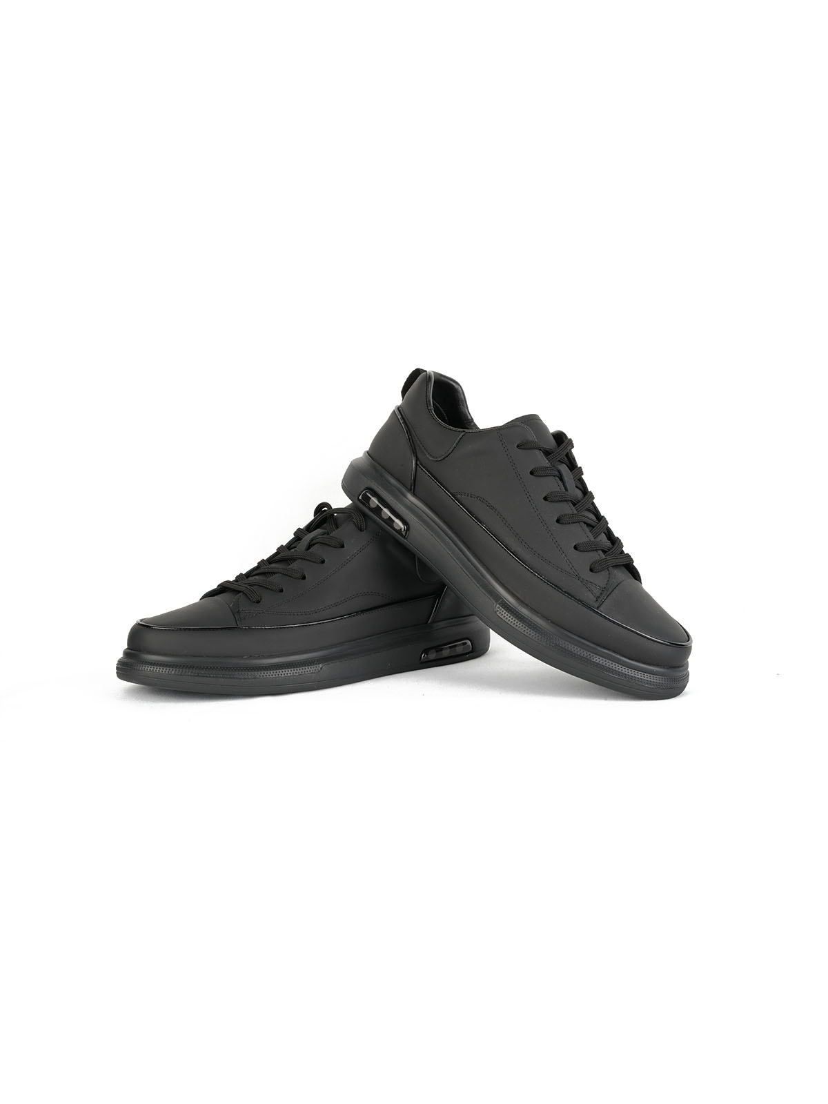 İthal Taban Cilt Deri Sneaker Siyah 3