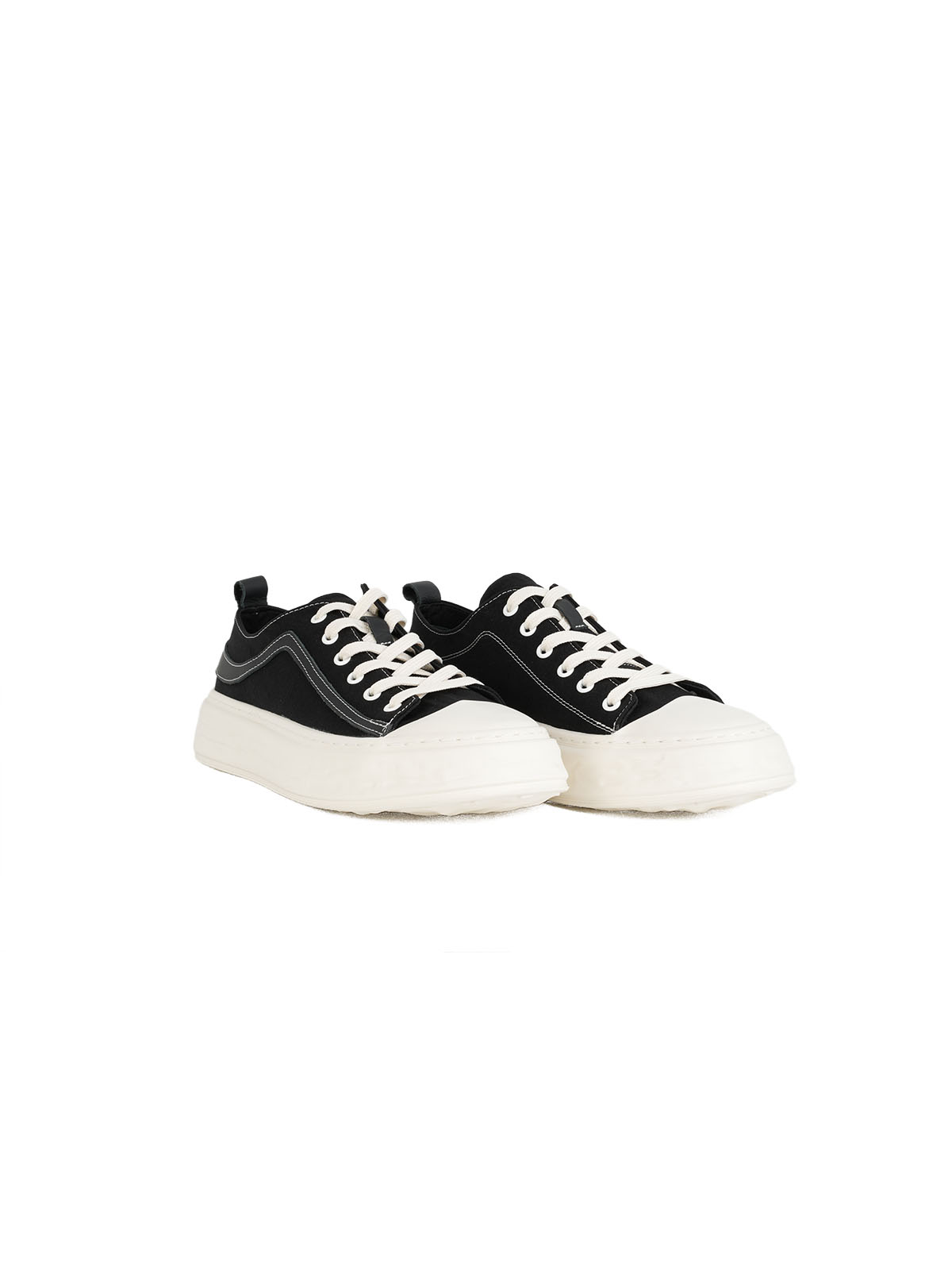 İthal Taban Triko Sneaker Siyah 2