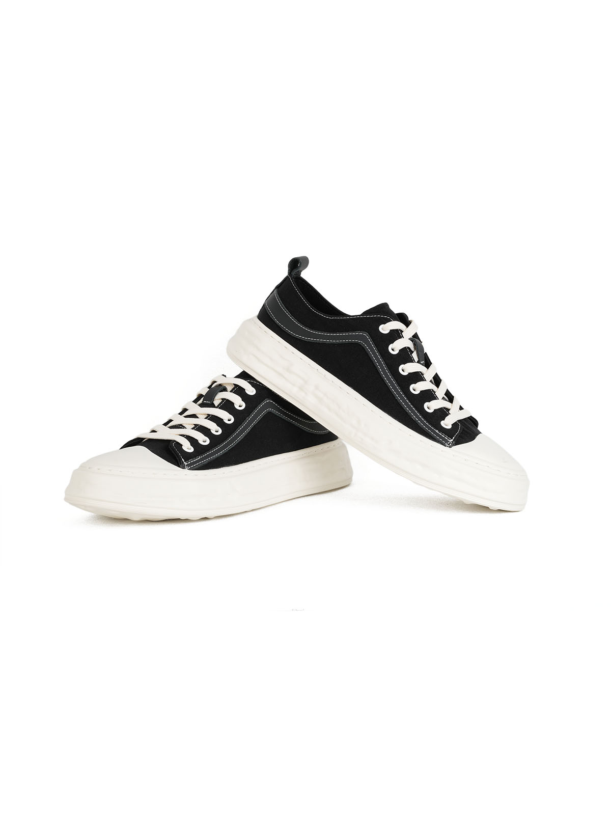 İthal Taban Triko Sneaker Siyah 3