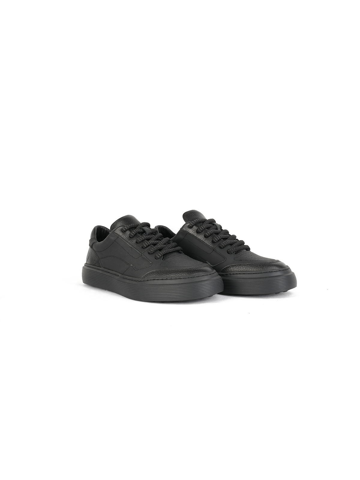 İthal Taban Cilt Deri Sneaker Siyah 2