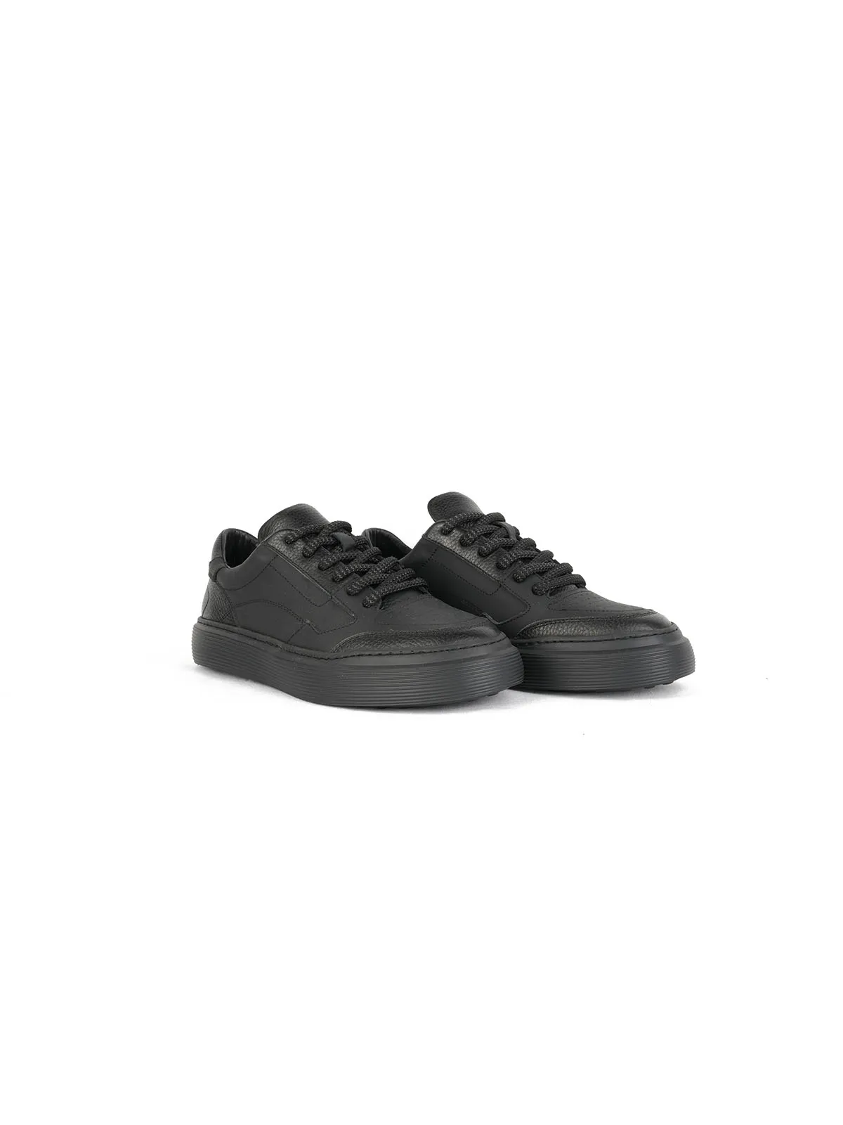 İthal Taban Cilt Deri Sneaker Siyah 2