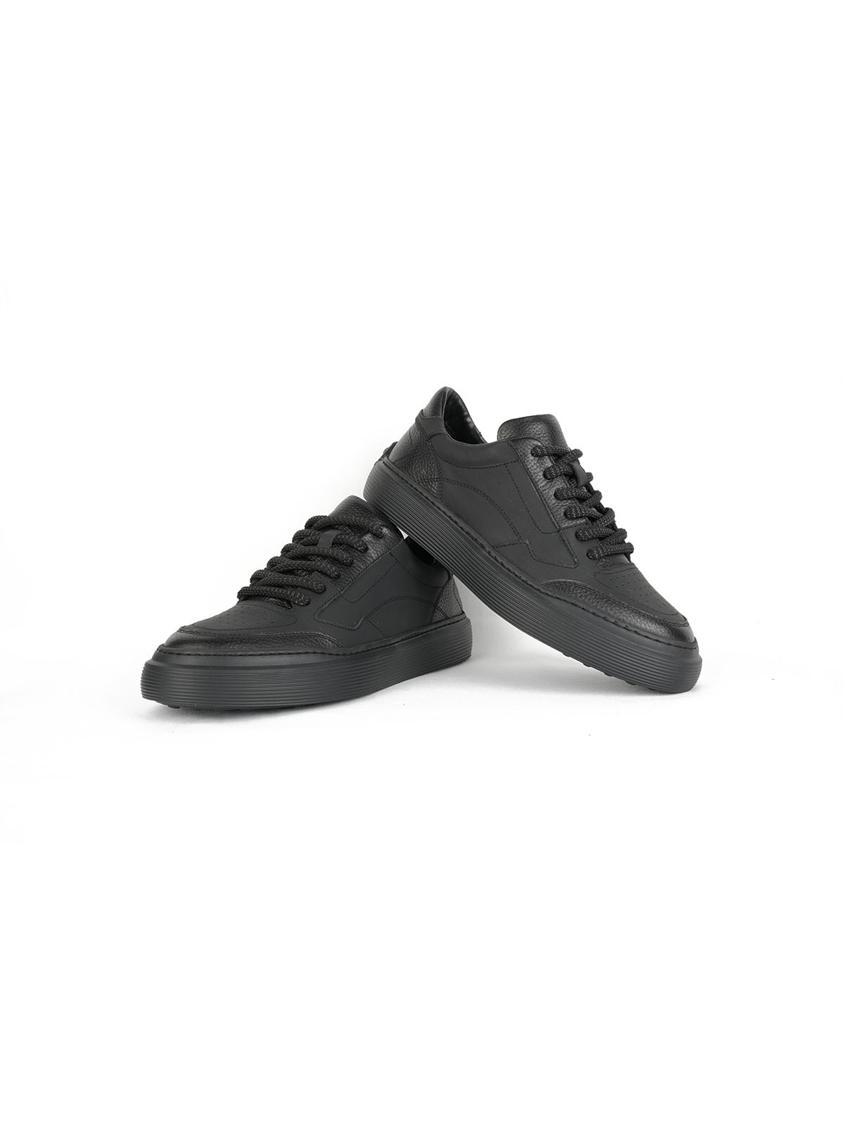İthal Taban Cilt Deri Sneaker Siyah 3