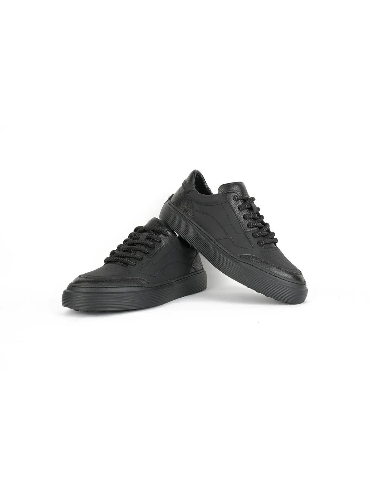 İthal Taban Cilt Deri Sneaker Siyah 3