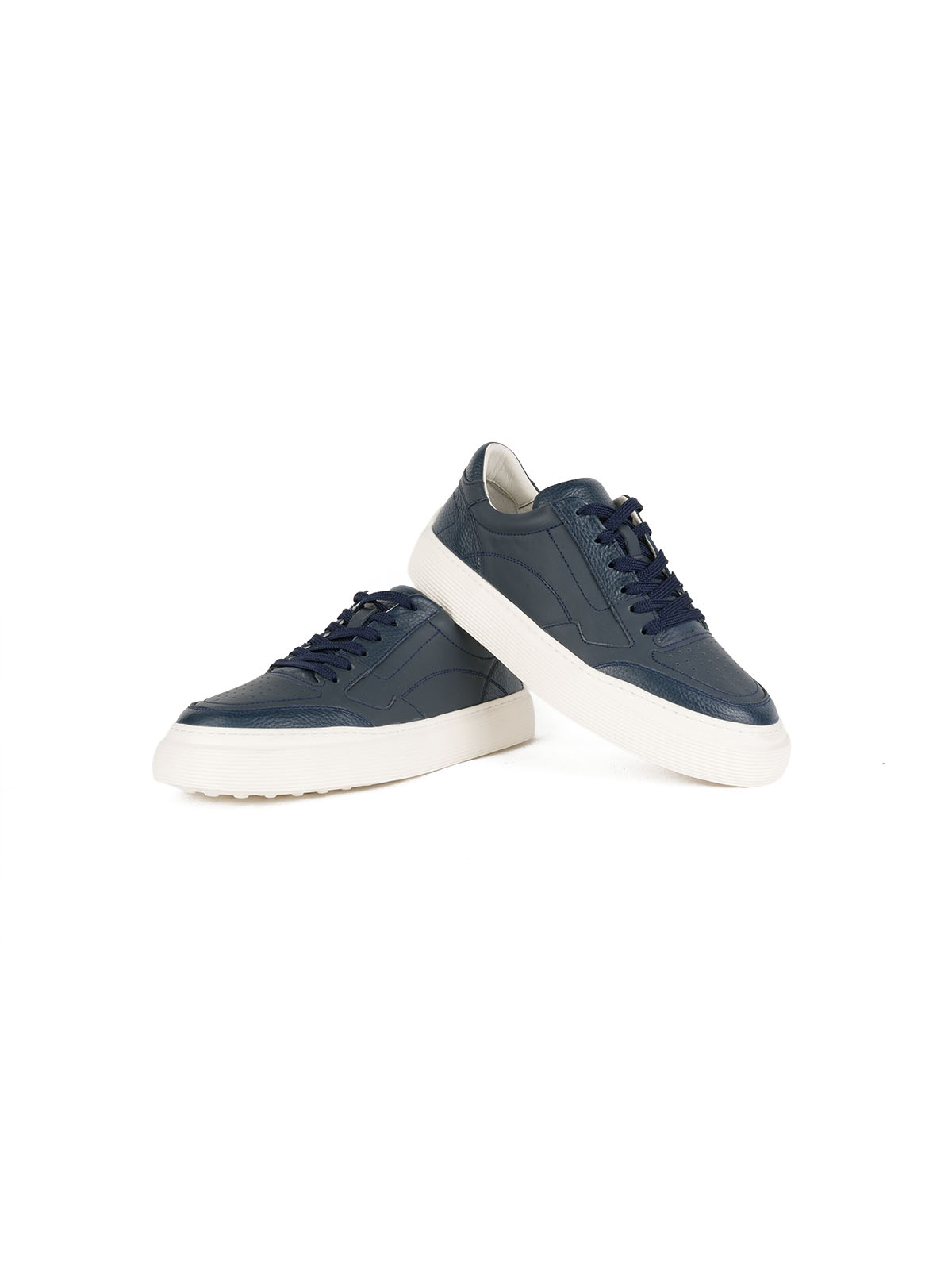 İthal Taban Cilt Deri Sneaker Lacivert 3