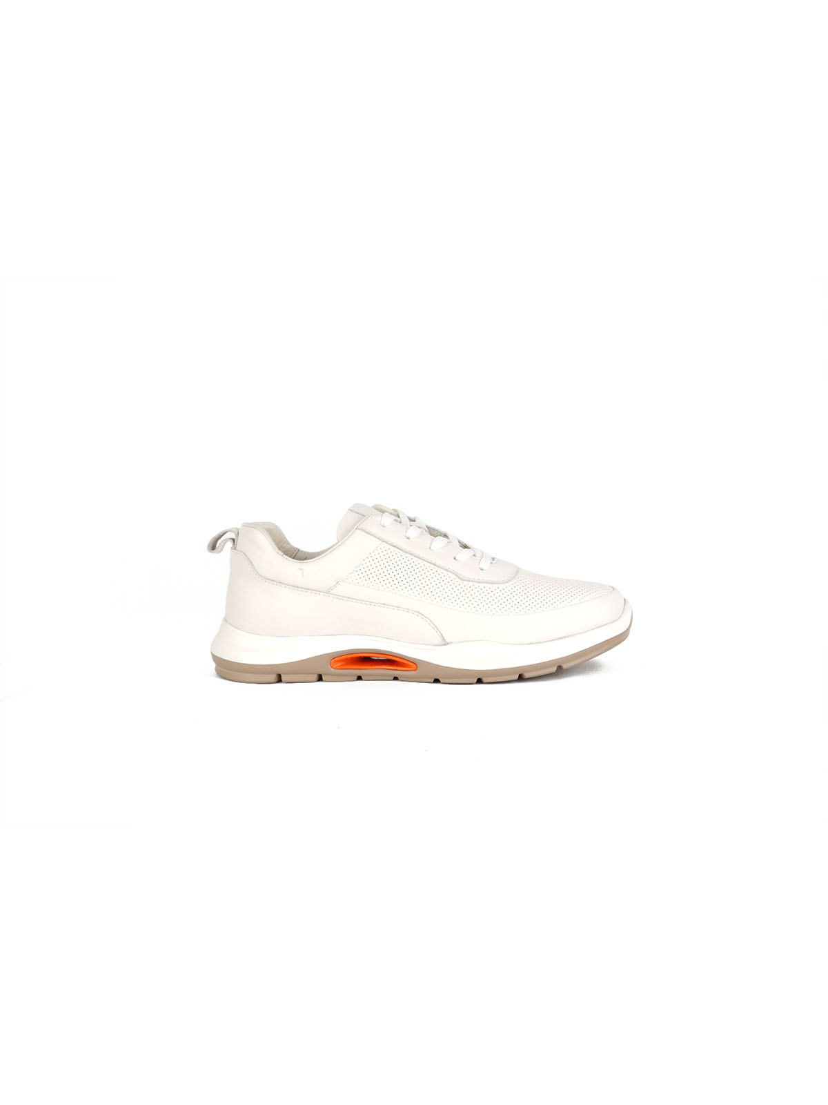 İthal Taban Cilt Deri Sneaker Beyaz 1