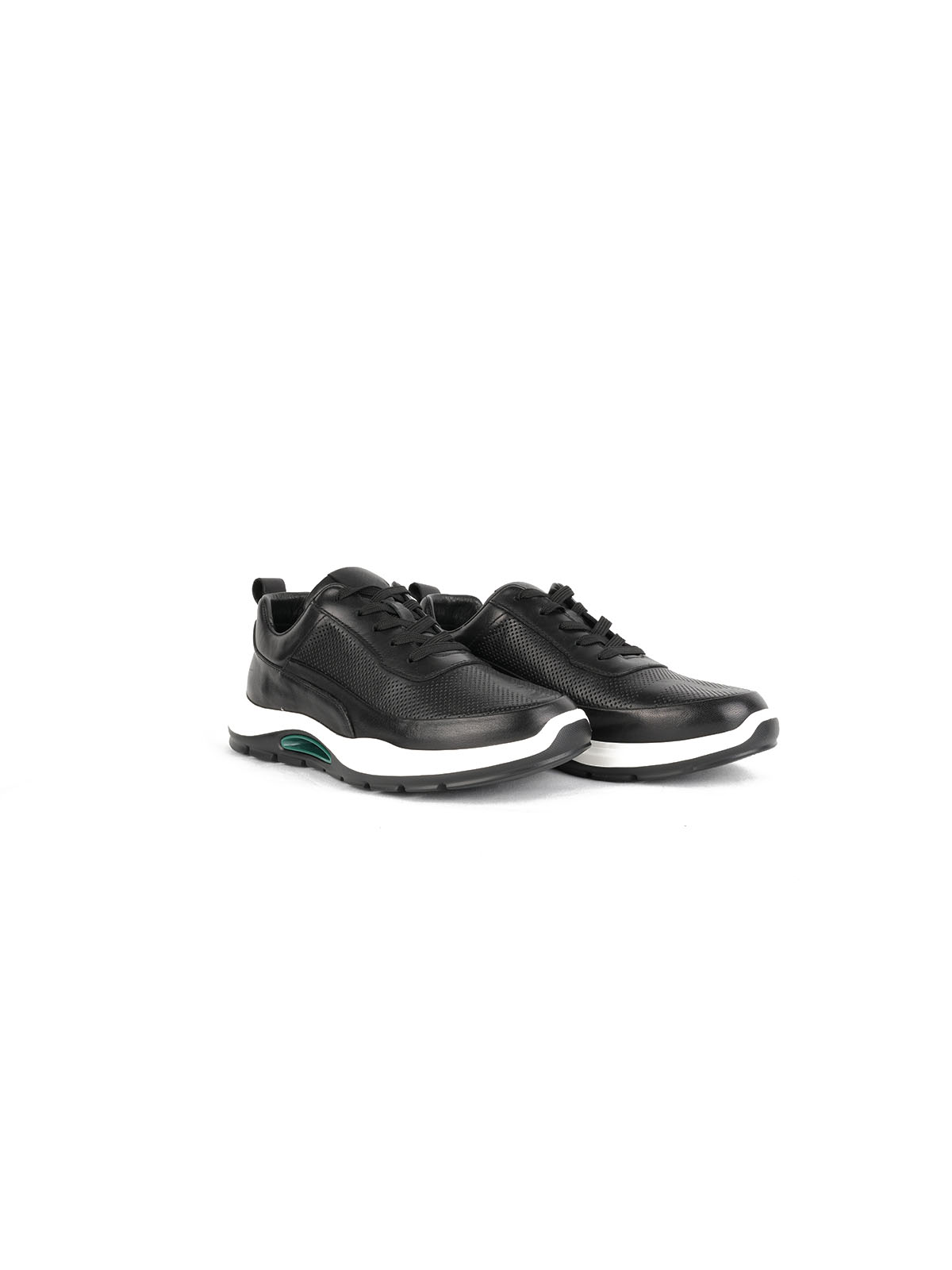 İthal Taban Cilt Deri Sneaker Siyah 2