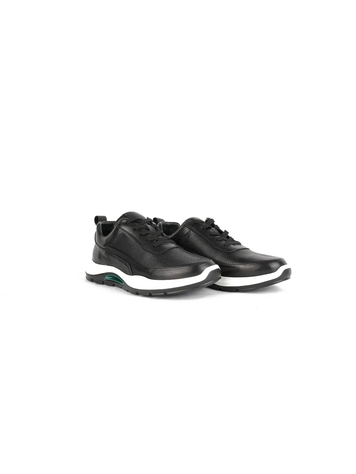 İthal Taban Cilt Deri Sneaker Siyah 2