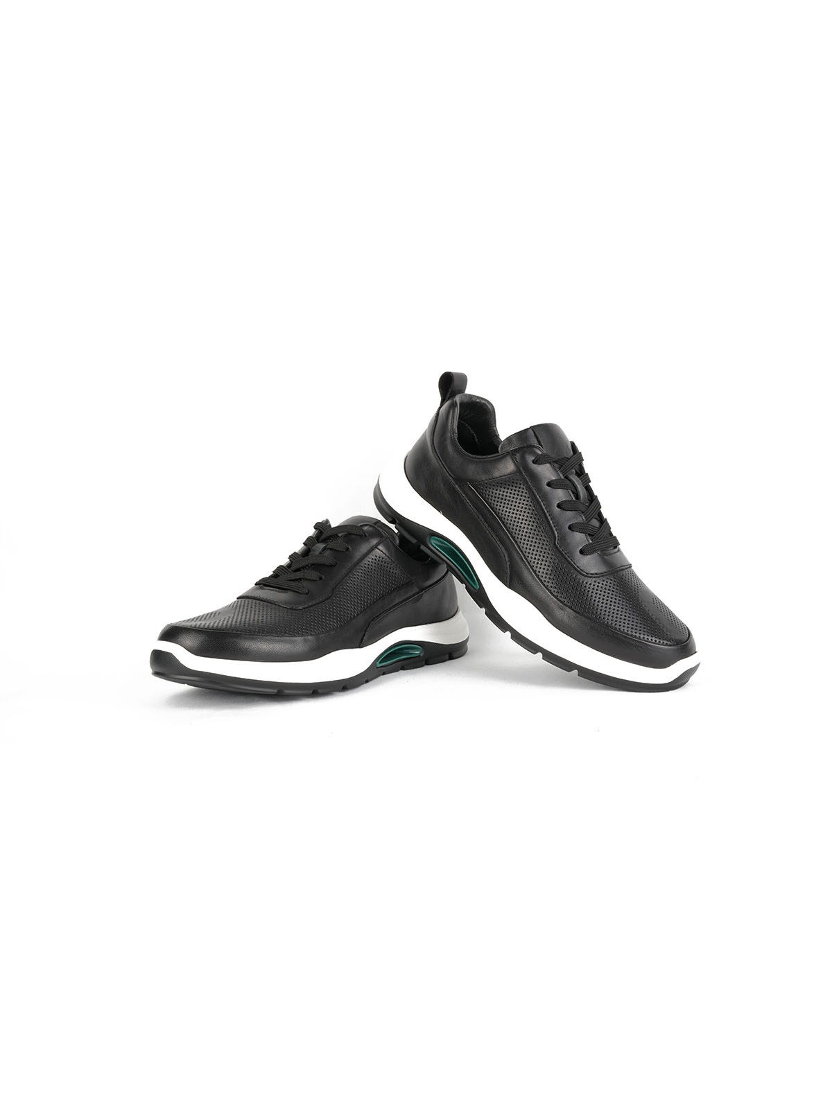 İthal Taban Cilt Deri Sneaker Siyah 3