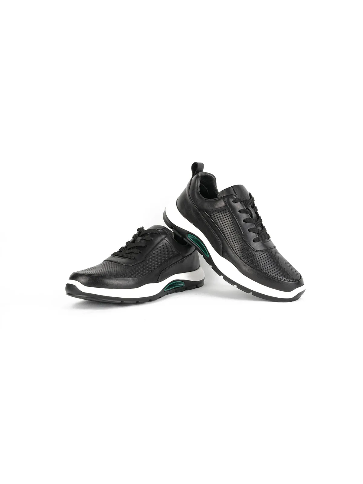 İthal Taban Cilt Deri Sneaker Siyah 3