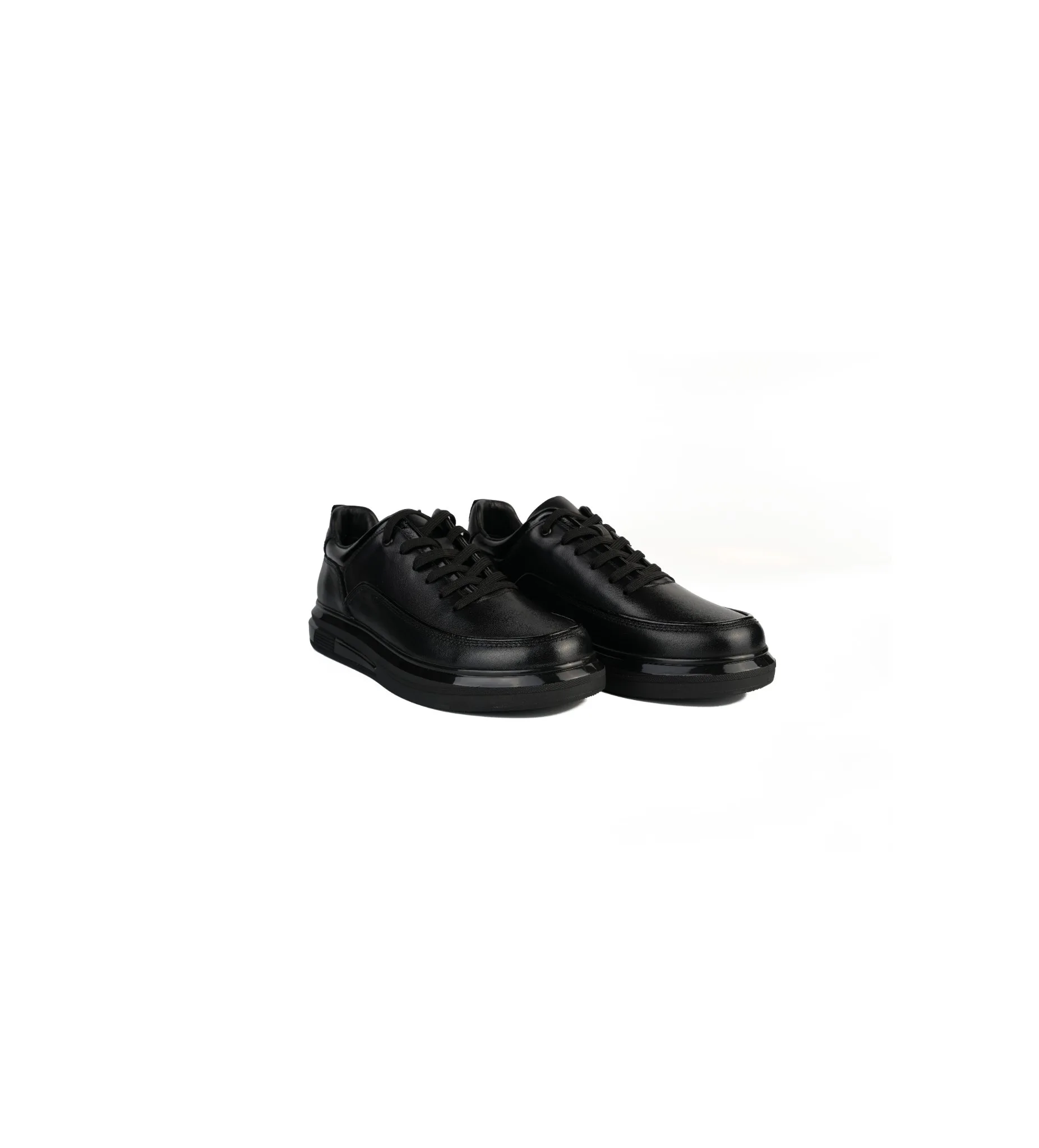 İthal Taban Cilt Deri Sneaker Siyah 2