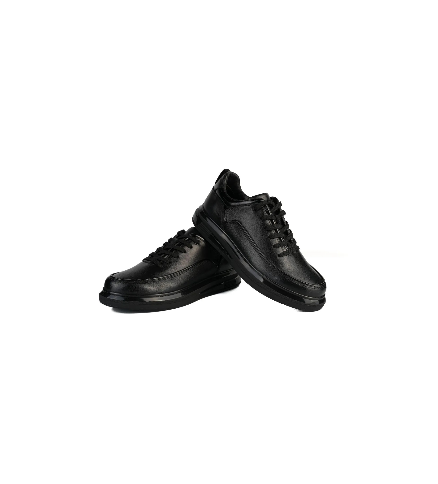 İthal Taban Cilt Deri Sneaker Siyah 3