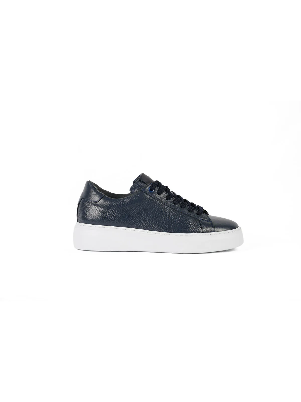 Eva Taban Floter Deri Sneaker Lacivert