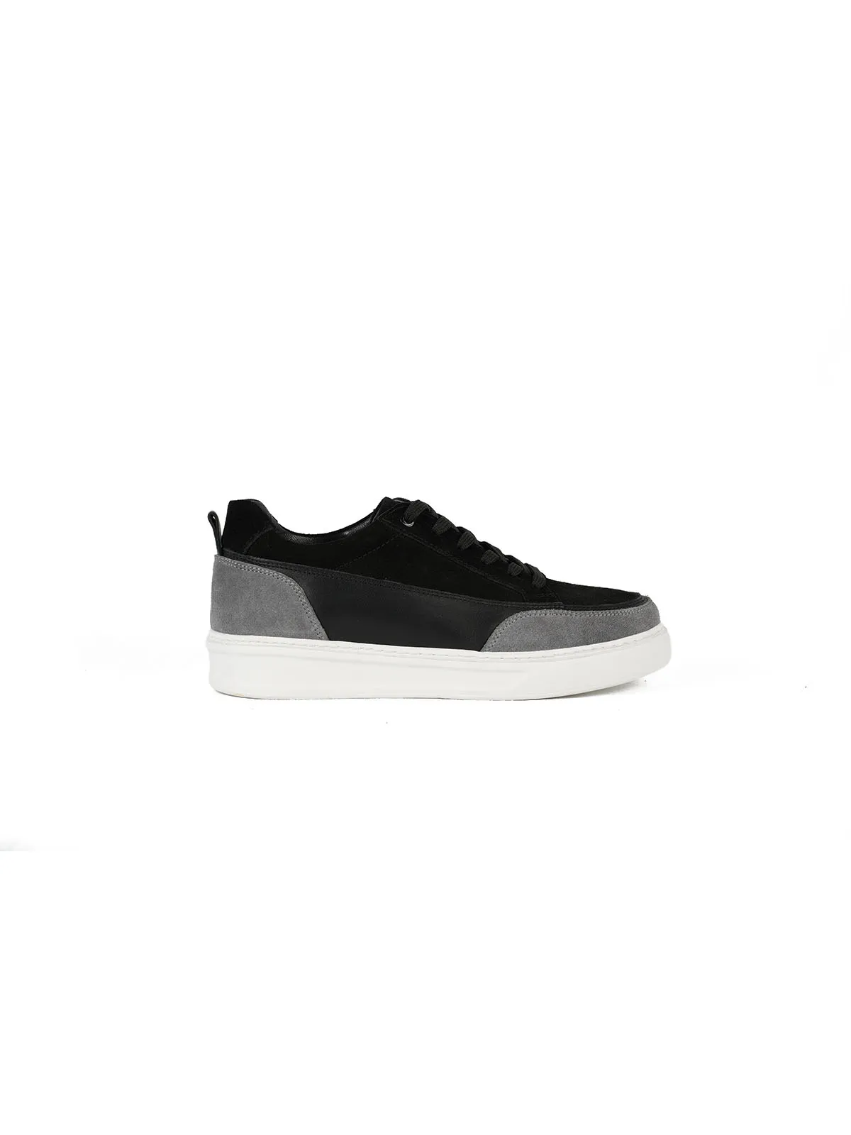 Eva Taban Süet Deri Sneaker Siyah