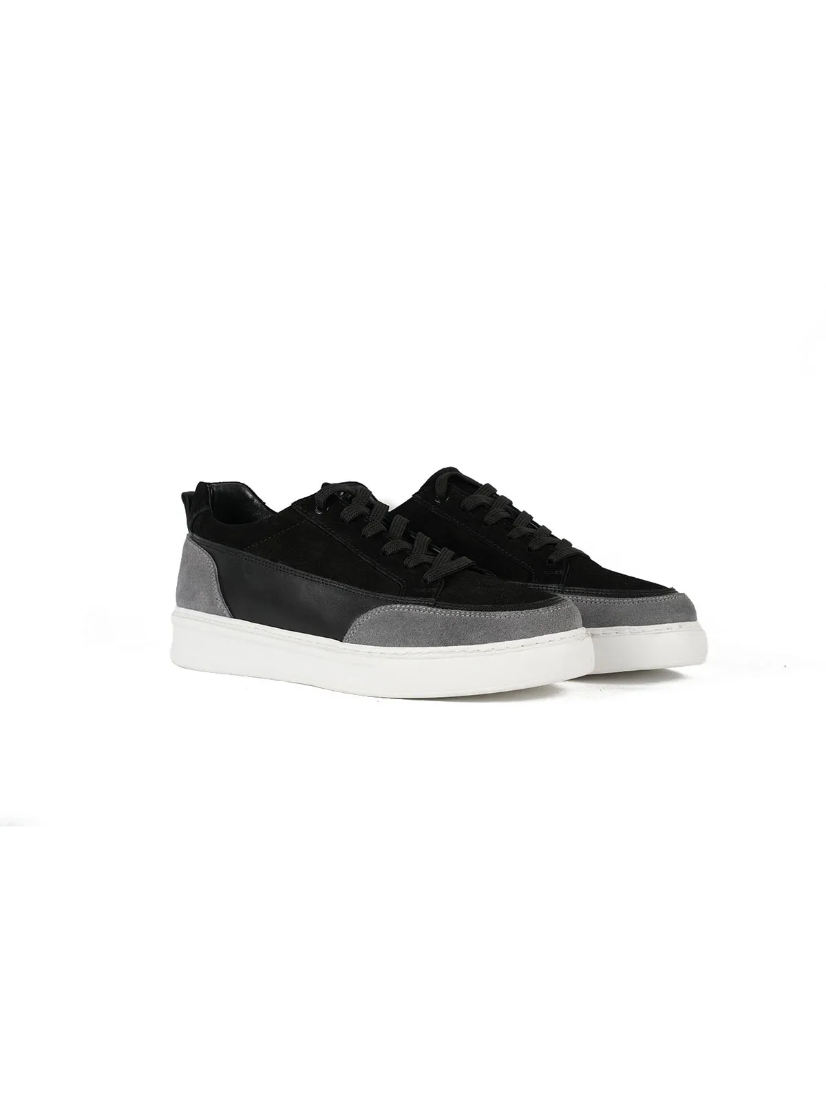 Eva Taban Süet Deri Sneaker Siyah 2