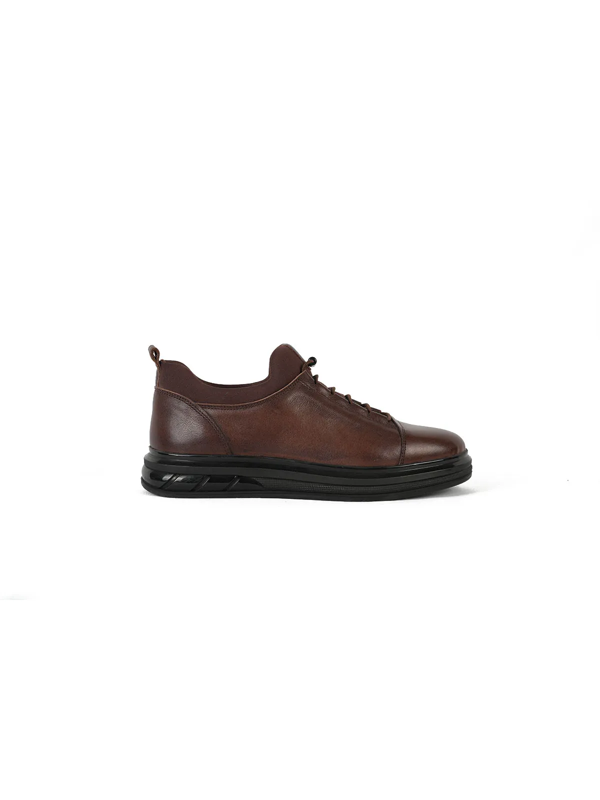 İthal Taban Cilt Deri Sneaker Kahve