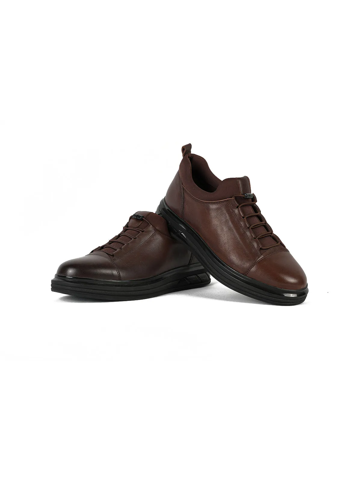 İthal Taban Cilt Deri Sneaker Kahve 3
