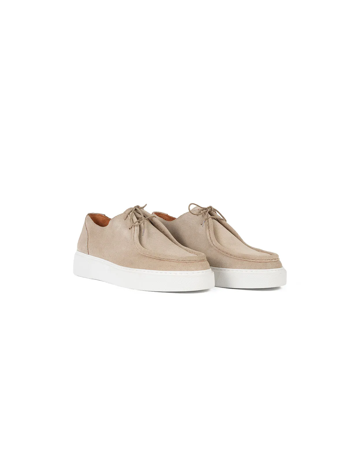 Eva Taban Suet Deri Sneaker Sisley Bej 2