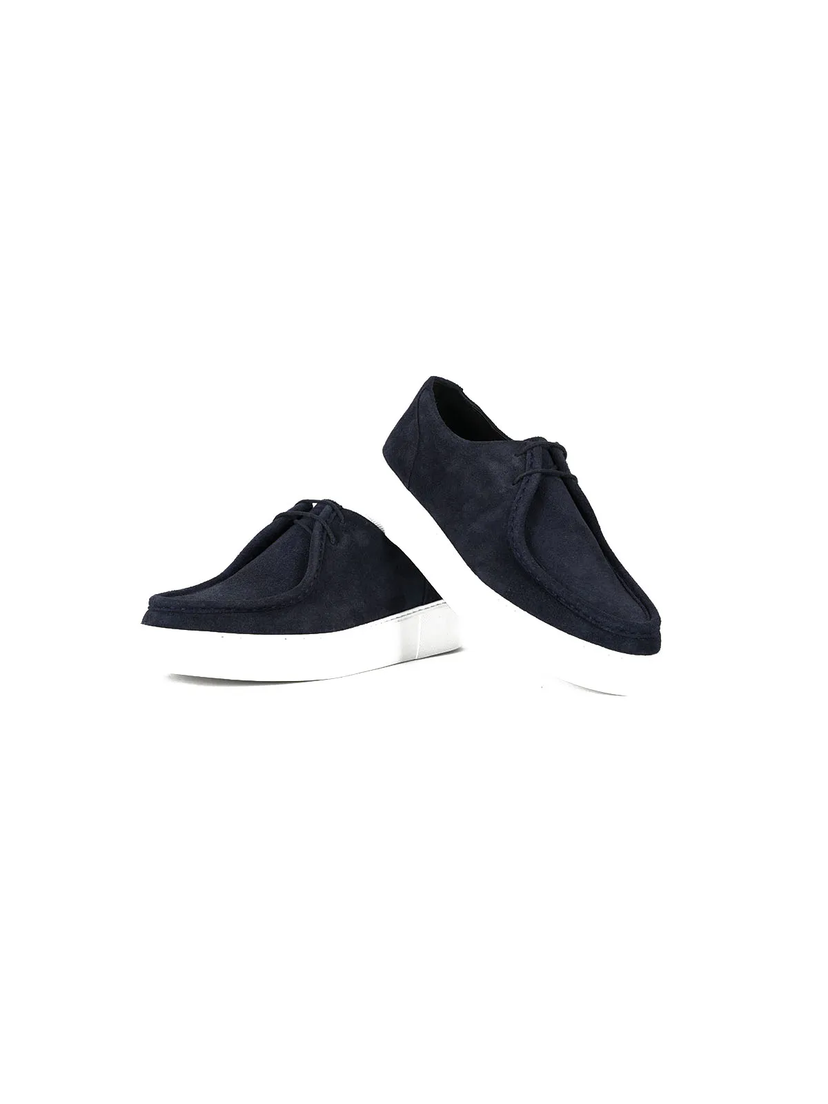 Eva Taban Suet Deri Sneaker Sisley Lacivert 3