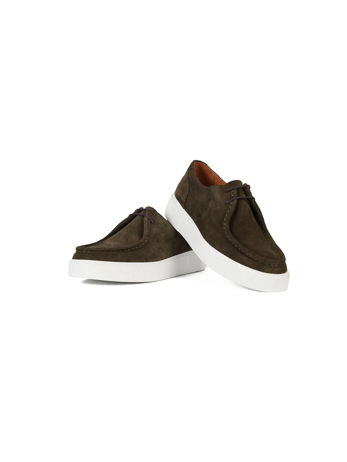 Eva Taban Suet Deri Sneaker Sisley Yeşil 3