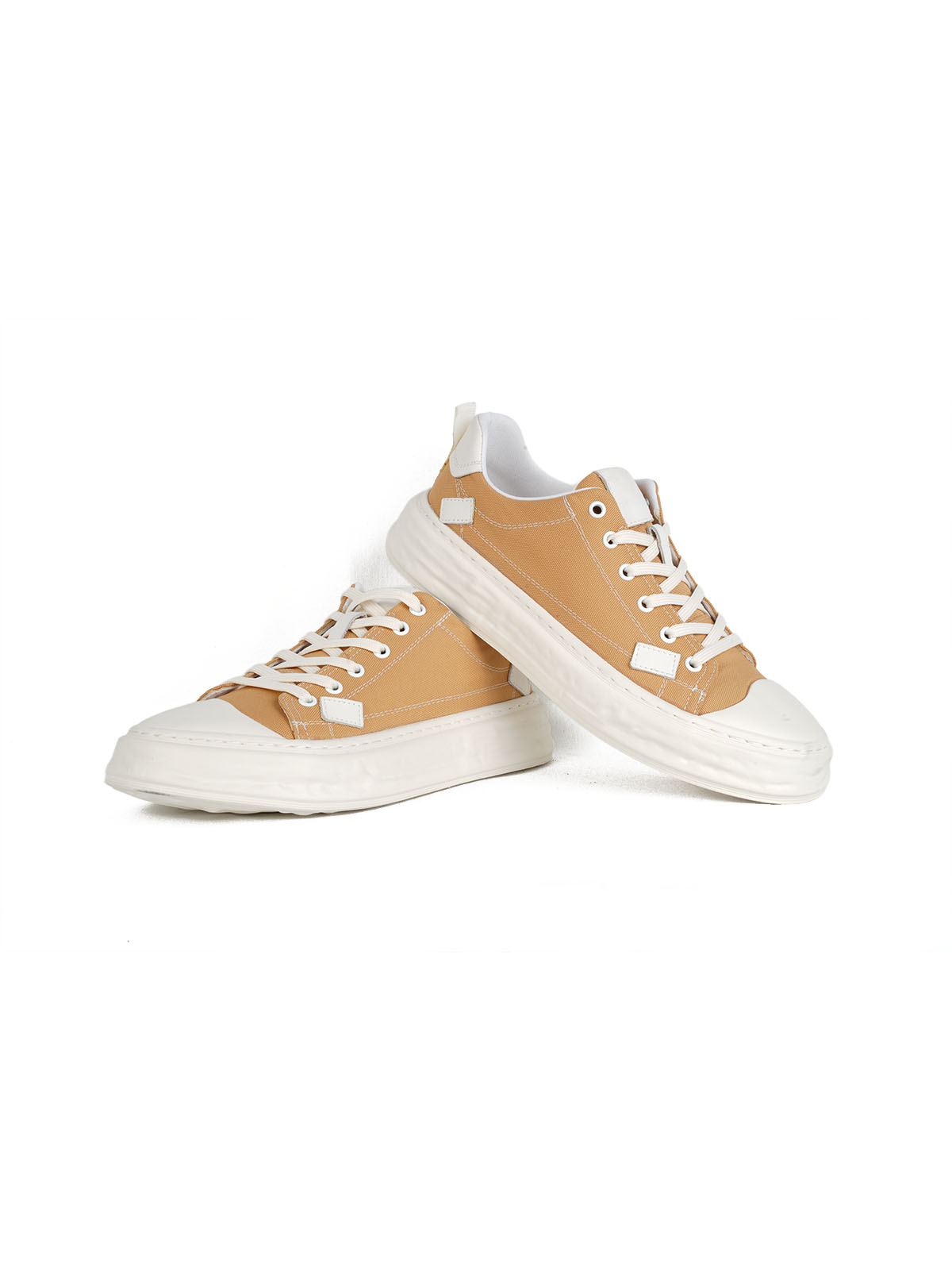 İthal Taban Triko Sneaker Hardal 3