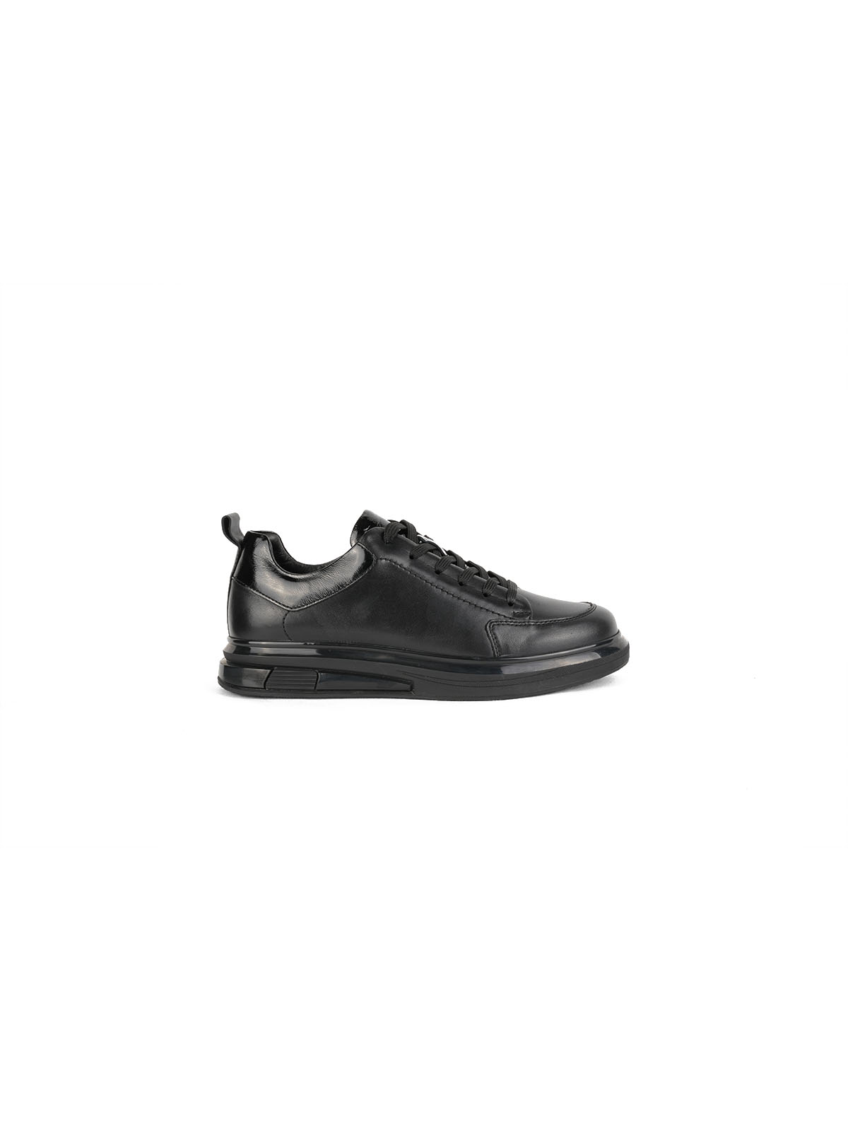 İthal Taban Cilt Deri Sneaker Siyah 1