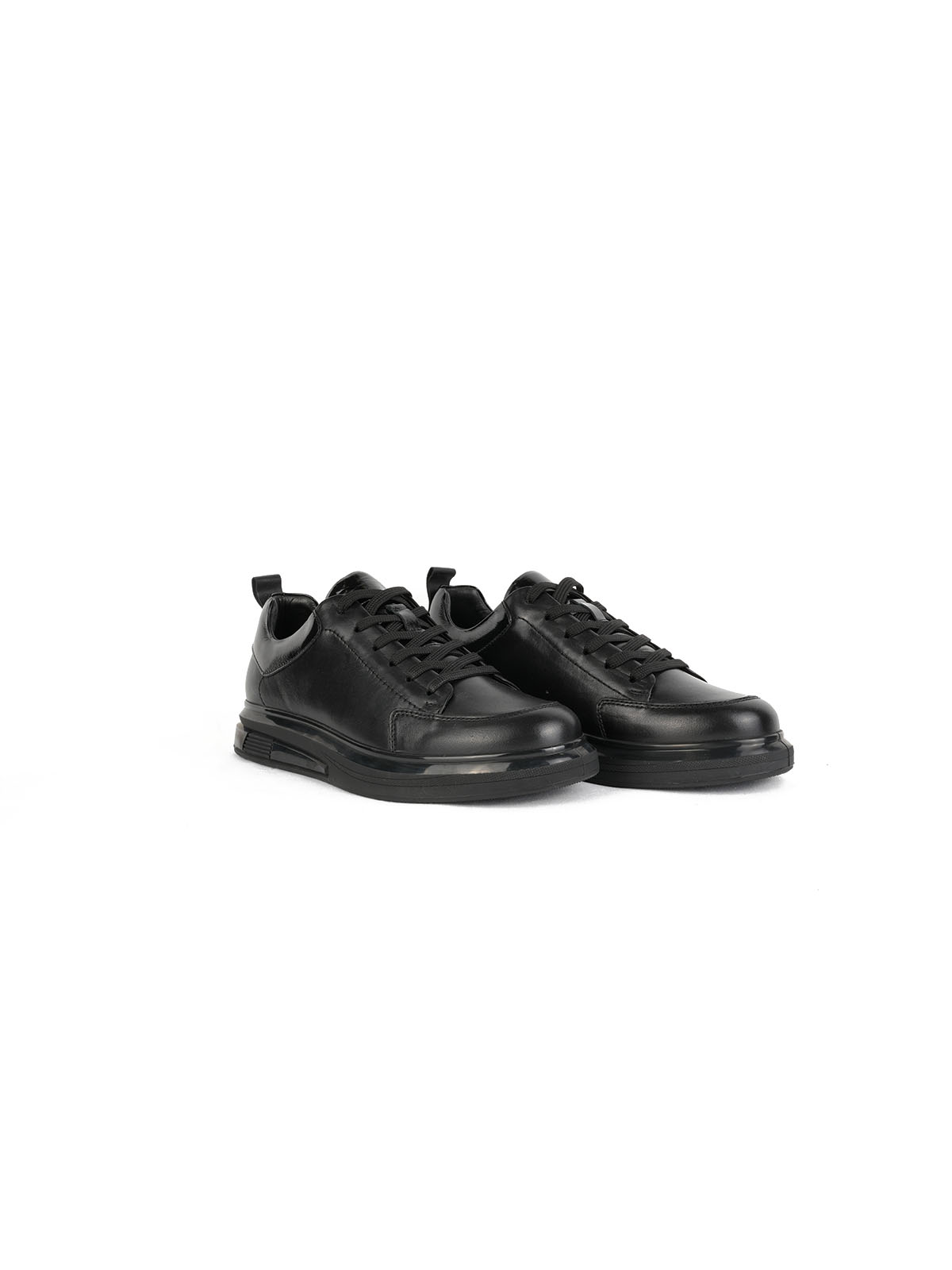 İthal Taban Cilt Deri Sneaker Siyah 2