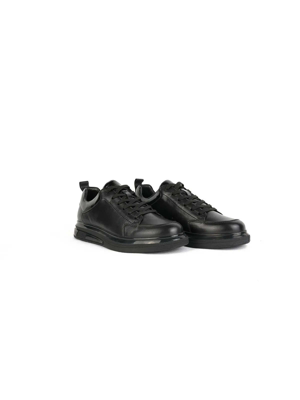 İthal Taban Cilt Deri Sneaker Siyah 2