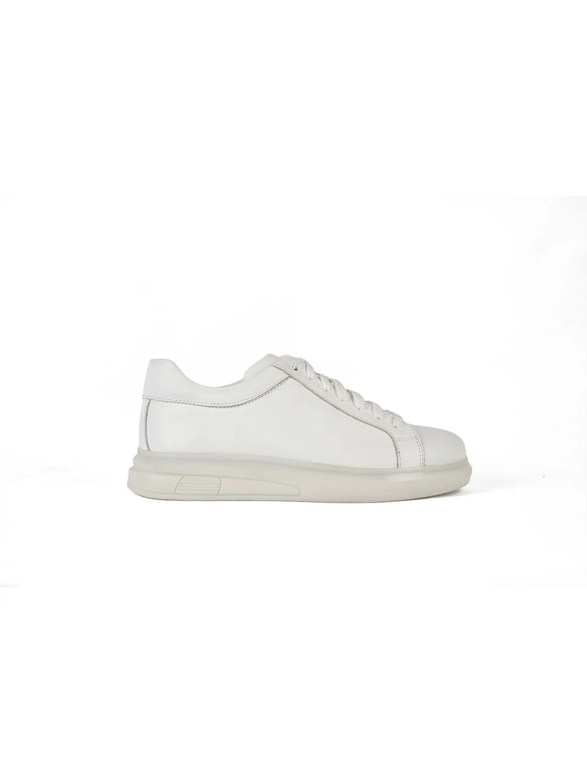 İthal Taban Cilt Deri  Sneaker Beyaz