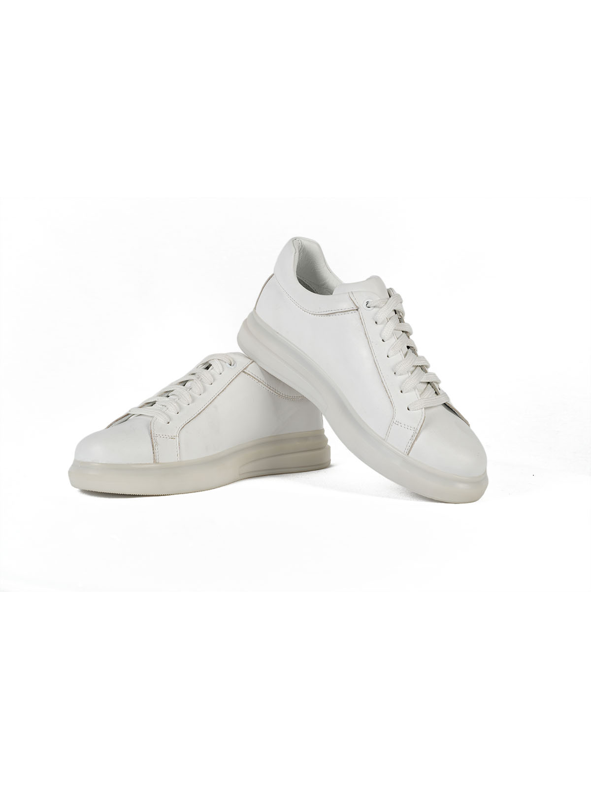 İthal Taban Cilt Deri  Sneaker Beyaz 3