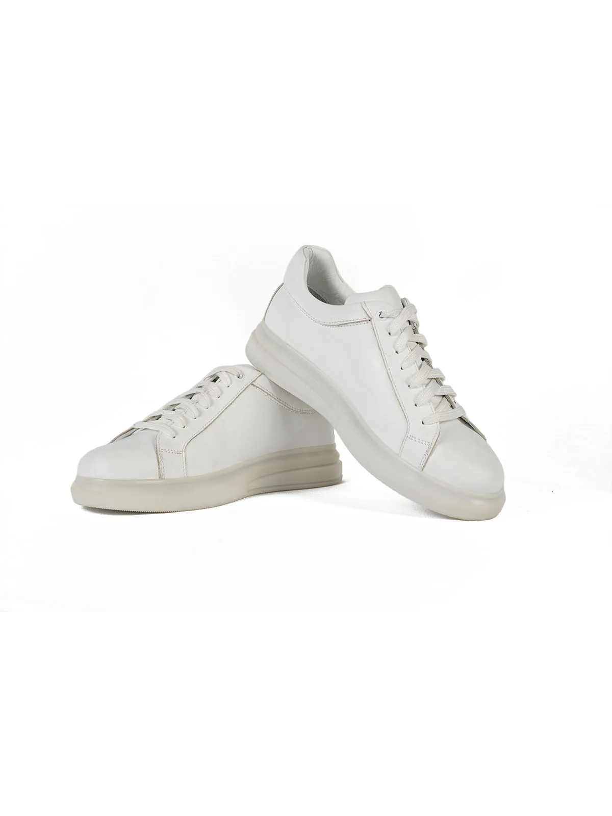 İthal Taban Cilt Deri  Sneaker Beyaz 3