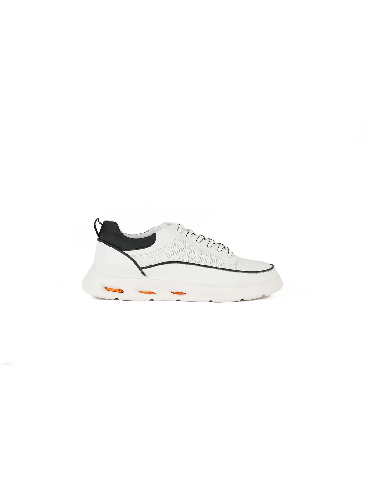 İthal Taban Cilt Deri Sneaker Beyaz