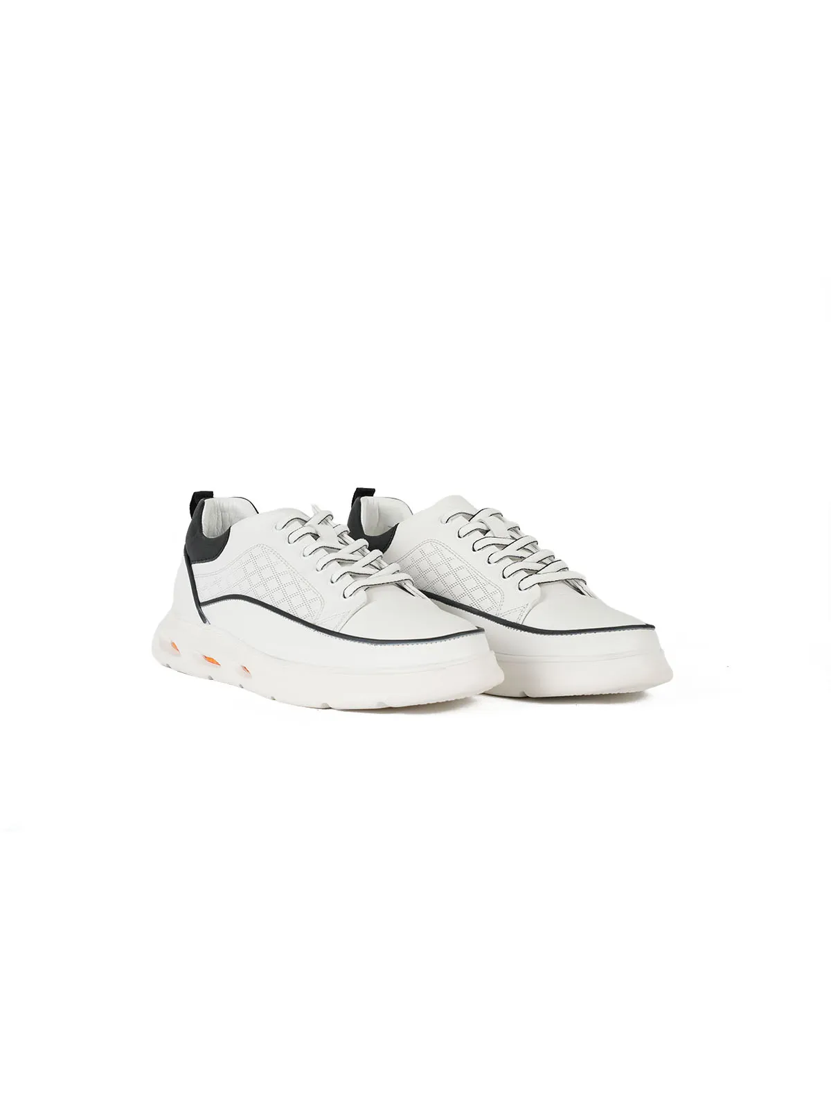 İthal Taban Cilt Deri Sneaker Beyaz 2
