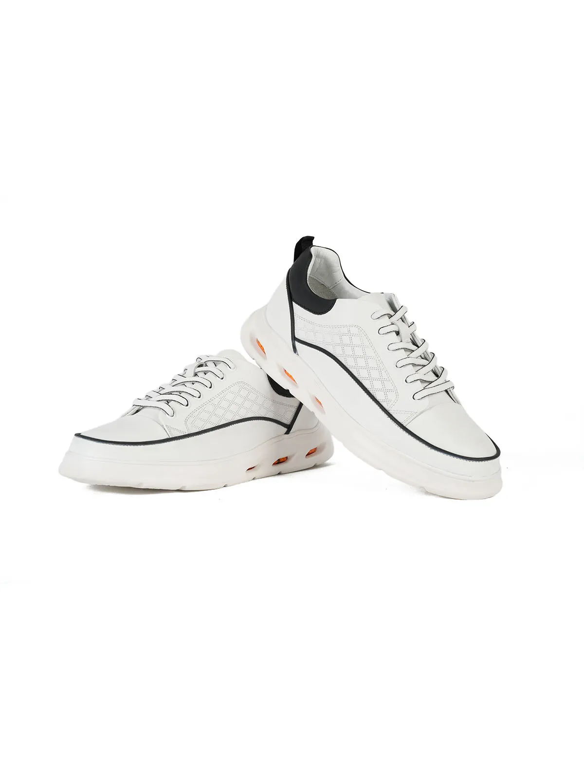 İthal Taban Cilt Deri Sneaker Beyaz 3