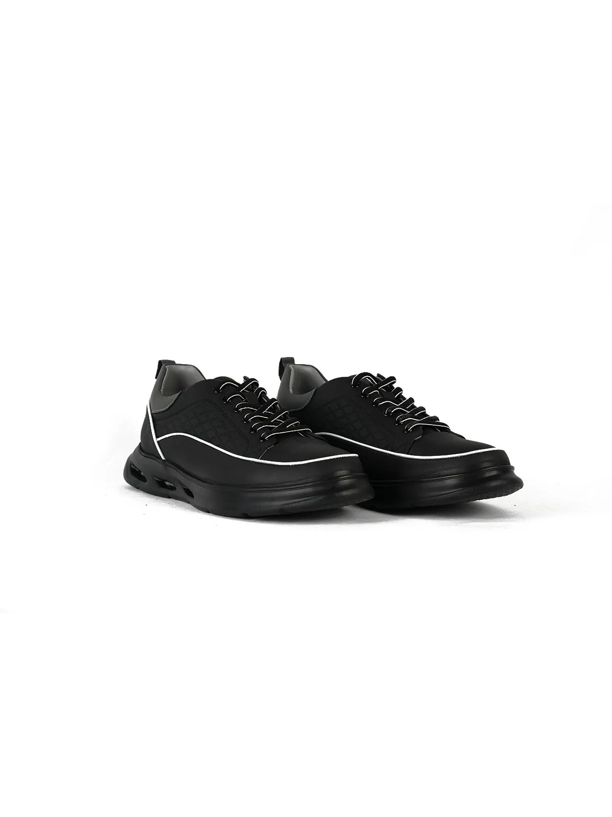 İthal Taban Cilt Deri Sneaker Siyah 2