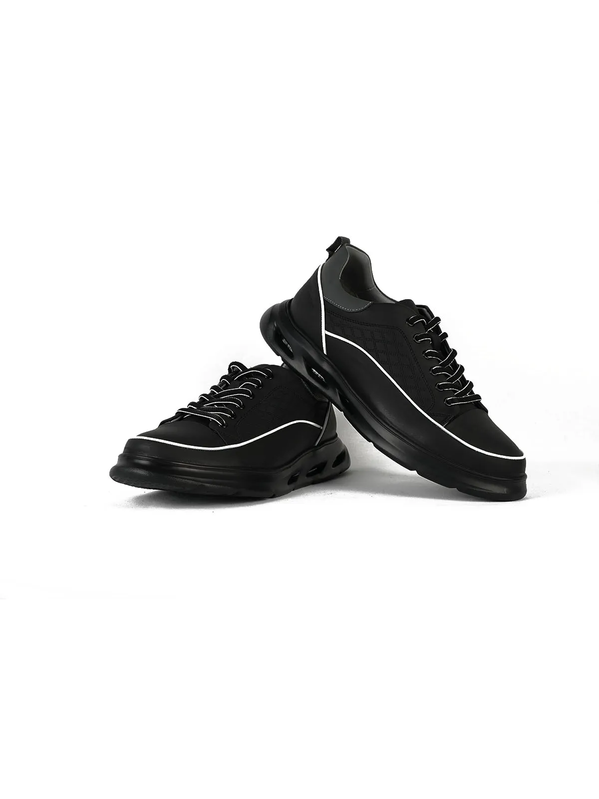 İthal Taban Cilt Deri Sneaker Siyah 3