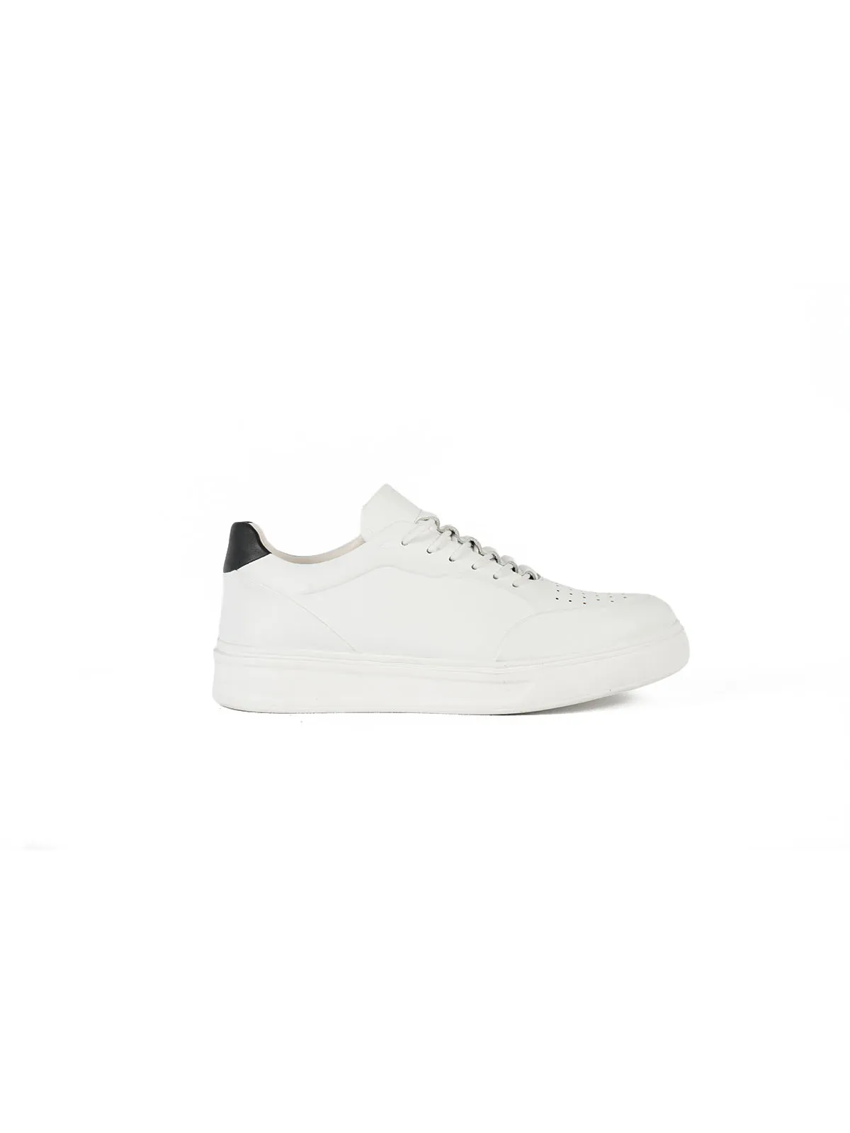 Eva Taban Cilt Deri Sneaker Beyaz