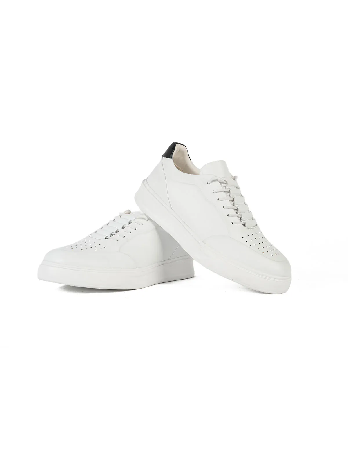 Eva Taban Cilt Deri Sneaker Beyaz 3