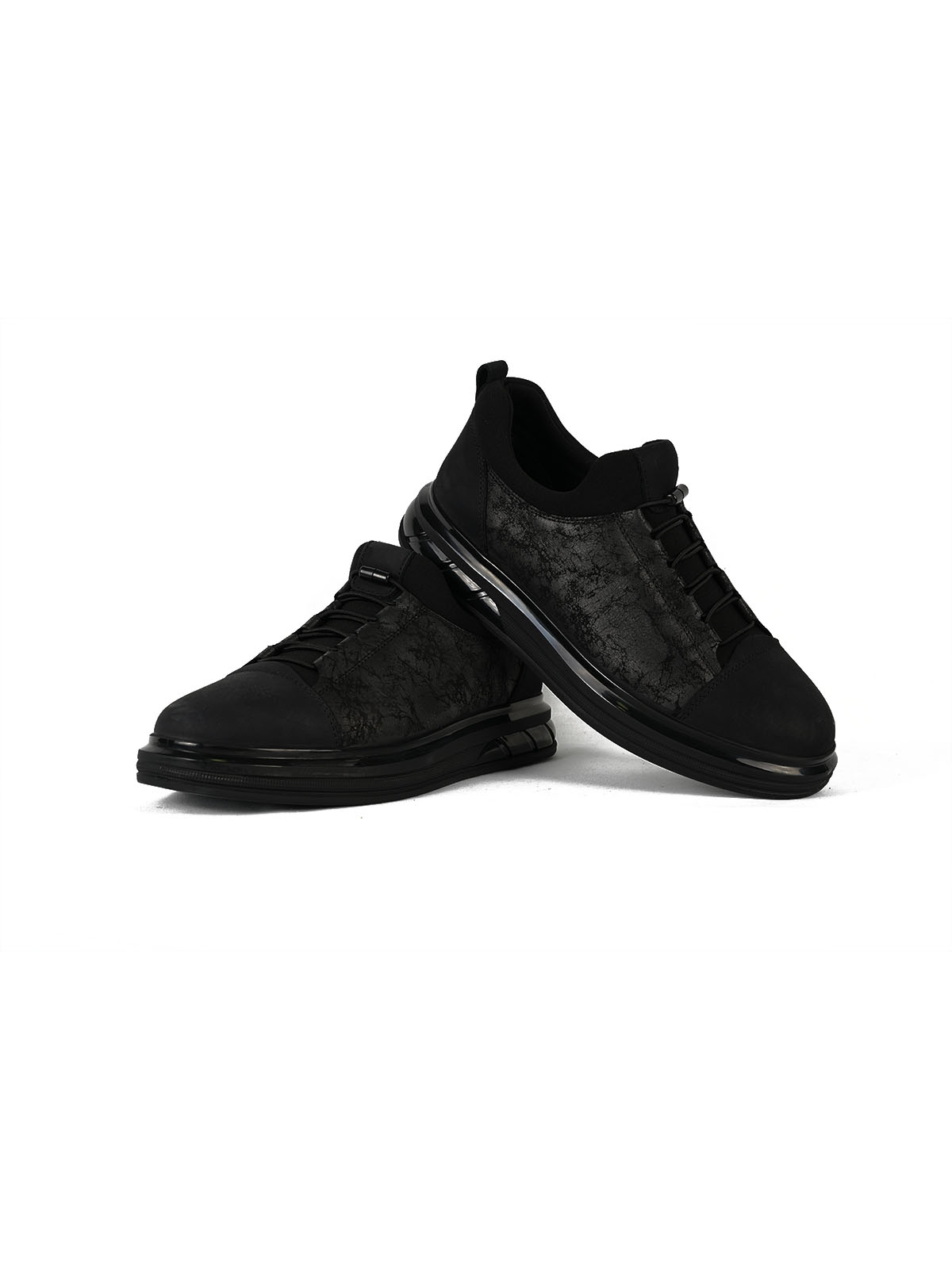 İthal Taban Cilt Deri Sneaker Siyah 3