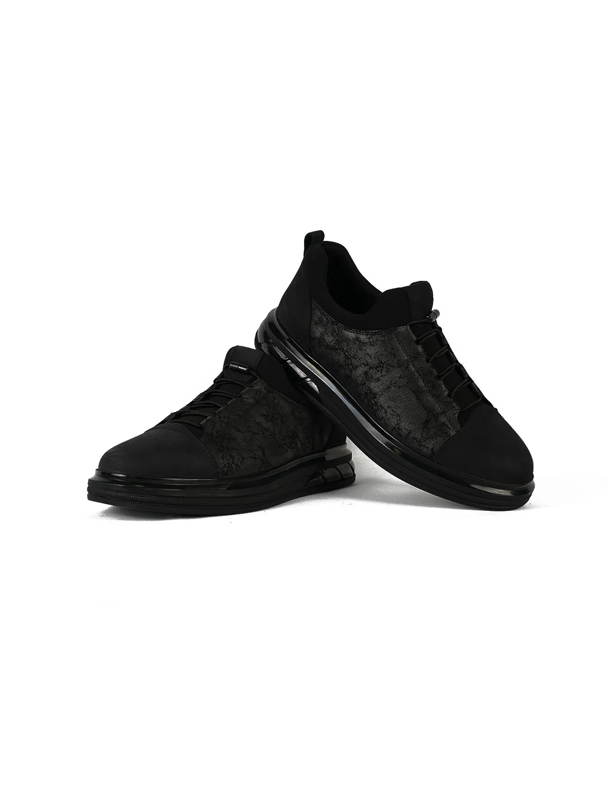 İthal Taban Cilt Deri Sneaker Siyah 3