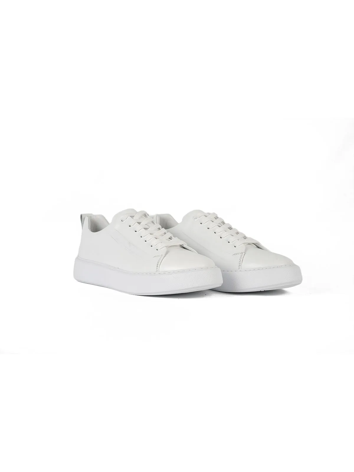 Eva Taban Cilt Deri Sneaker Beyaz 2