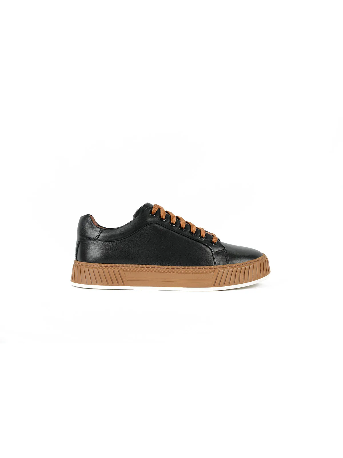 Termo Taban Cilt Deri Sneaker Siyah