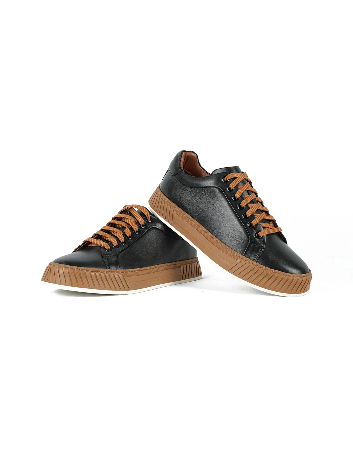Termo Taban Cilt Deri Sneaker Siyah 3