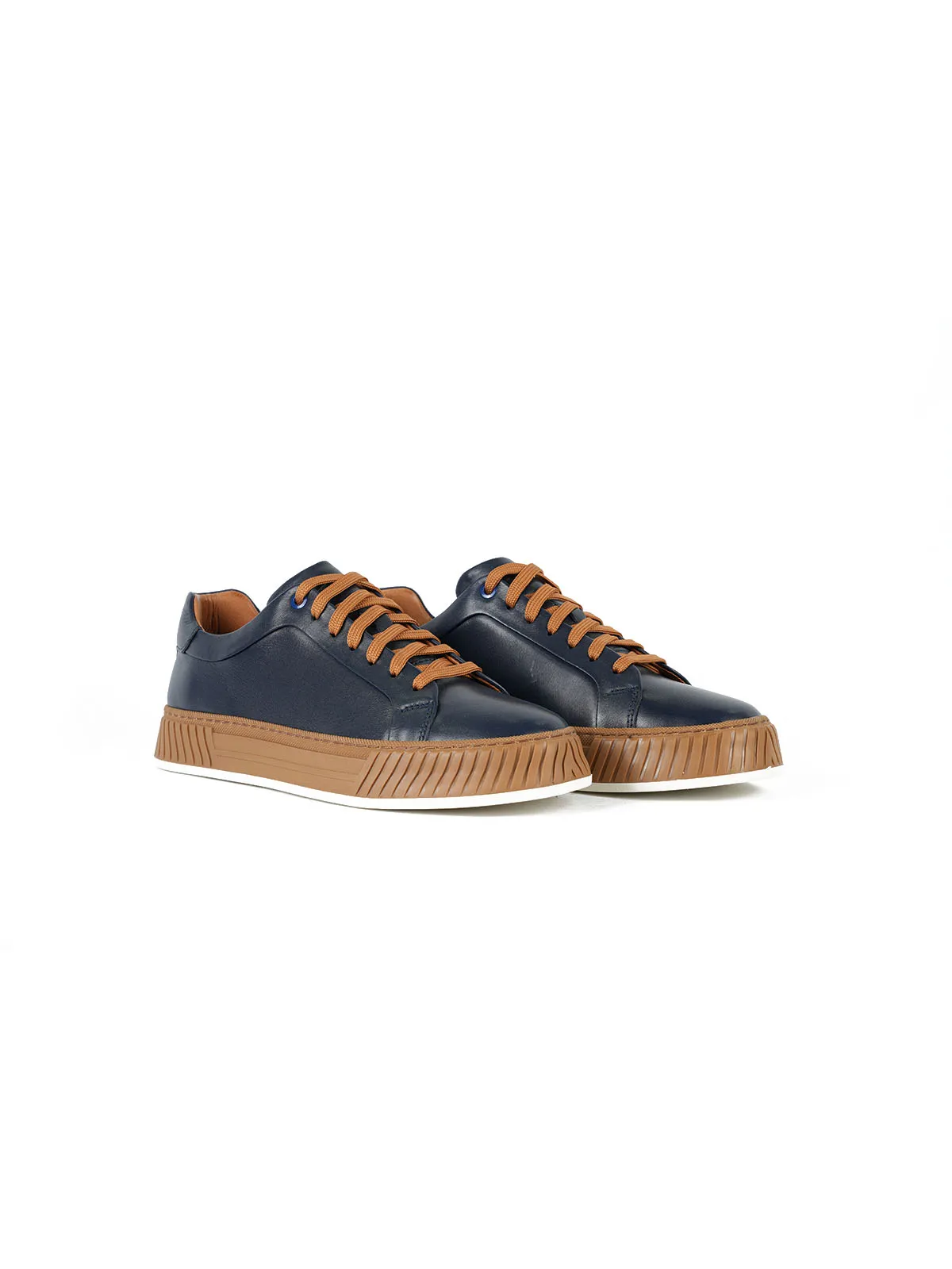 Termo Taban Cilt Deri Sneaker Lacivert 2