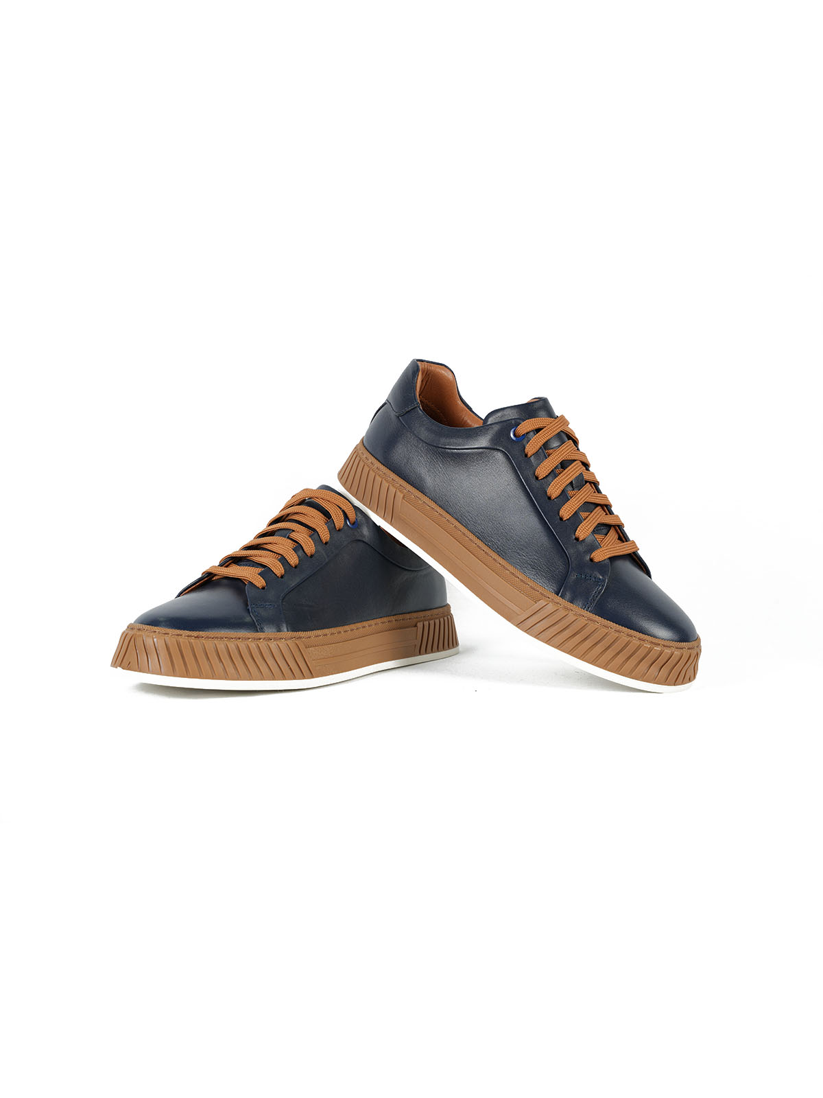 Termo Taban Cilt Deri Sneaker Lacivert 3