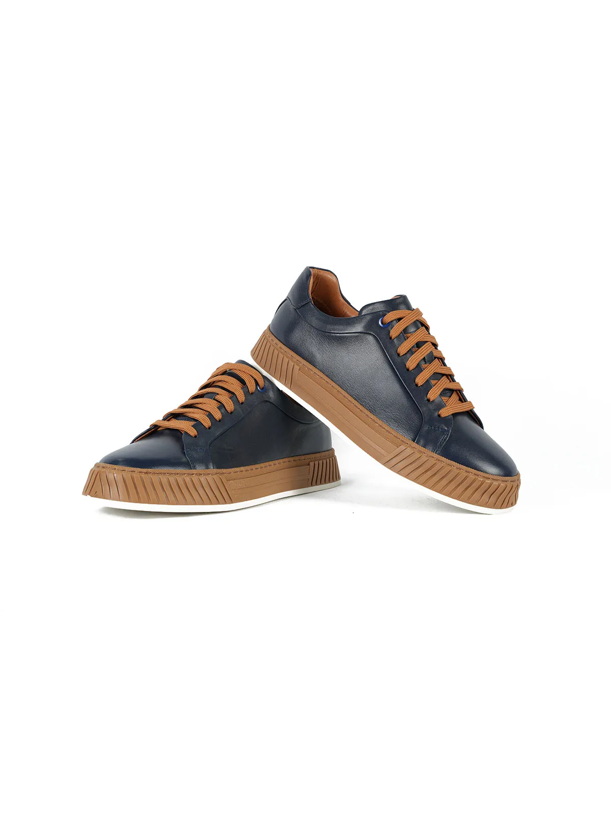 Termo Taban Cilt Deri Sneaker Lacivert 3