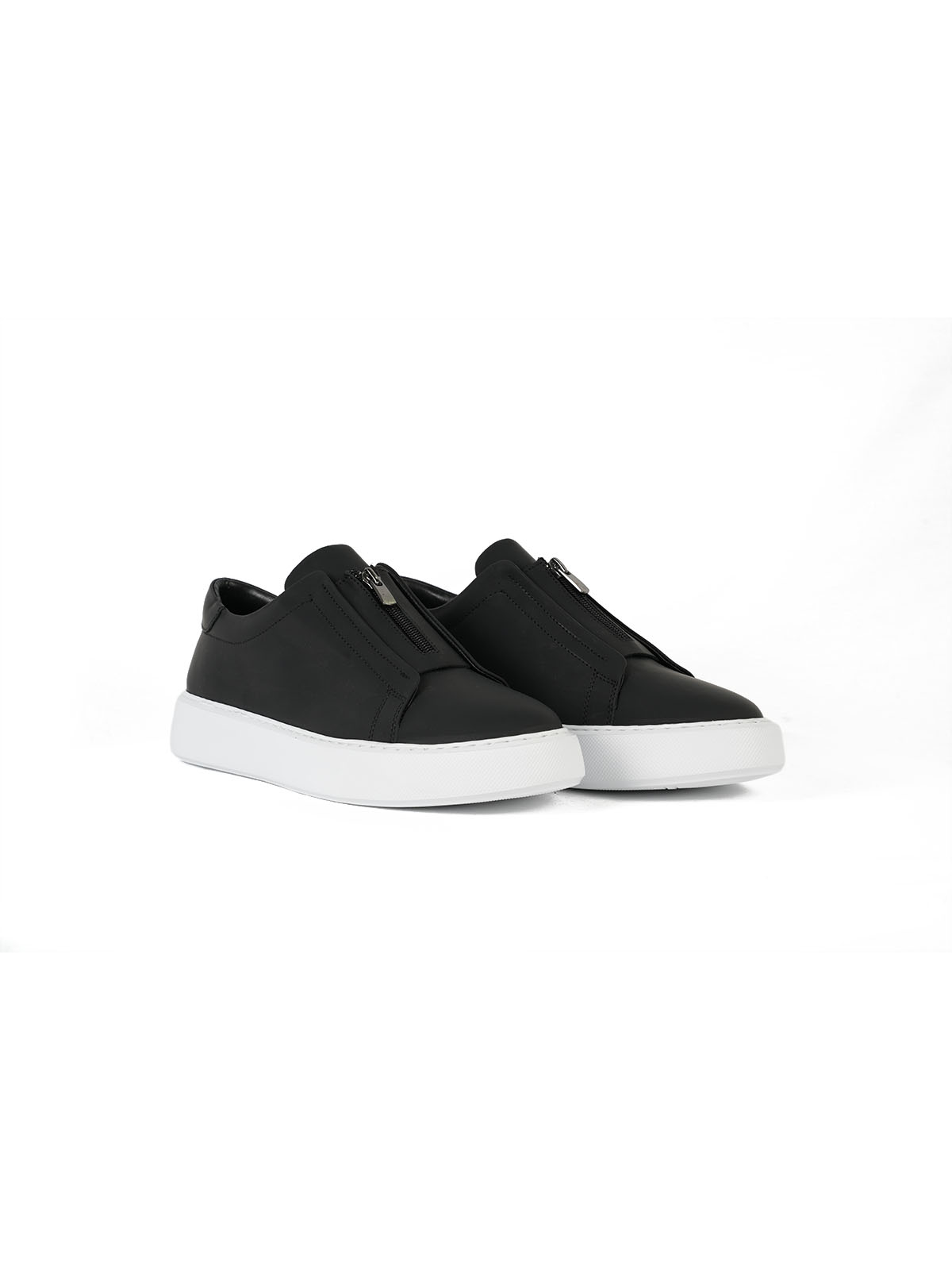 Eva Taban Mat Deri Sneaker Siyah 2