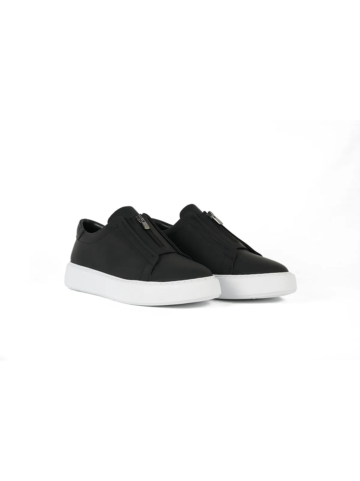 Eva Taban Mat Deri Sneaker Siyah 2