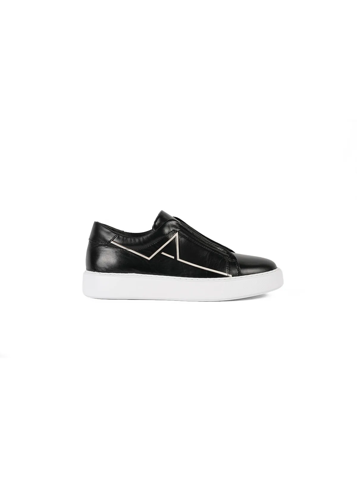 Eva Taban Cilt Deri Sneaker Siyah