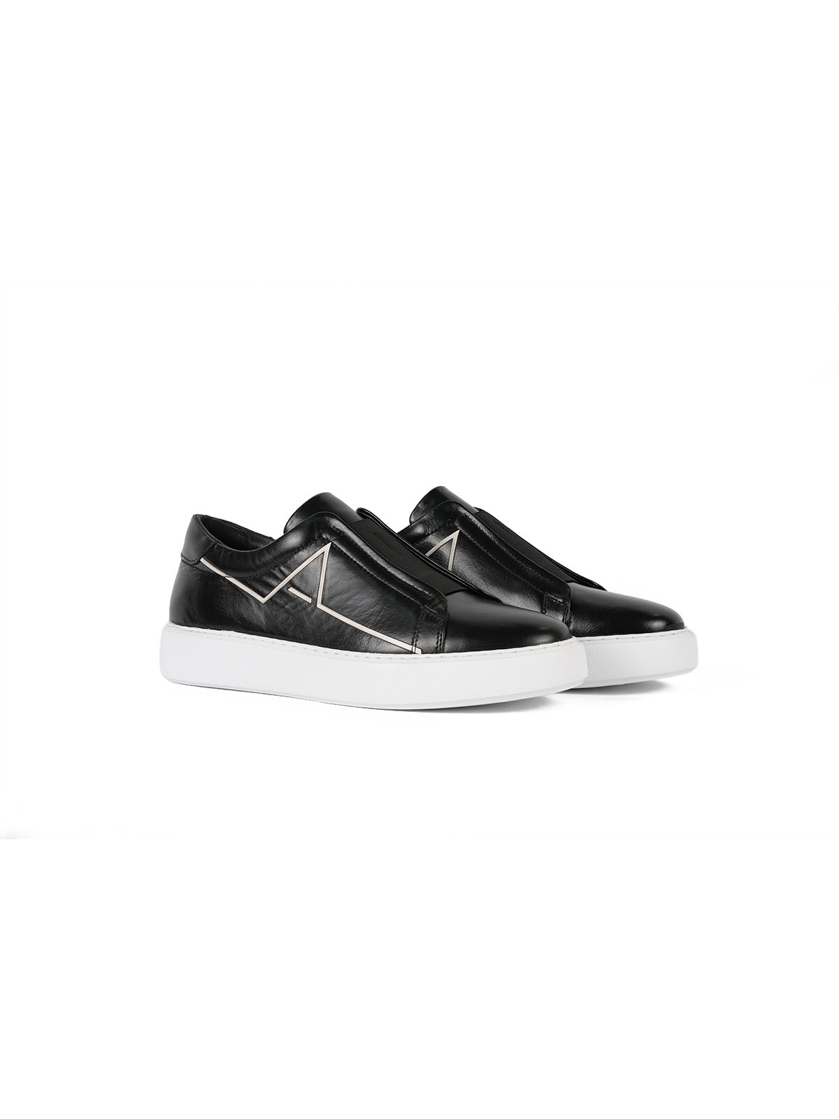 Eva Taban Cilt Deri Sneaker Siyah 2